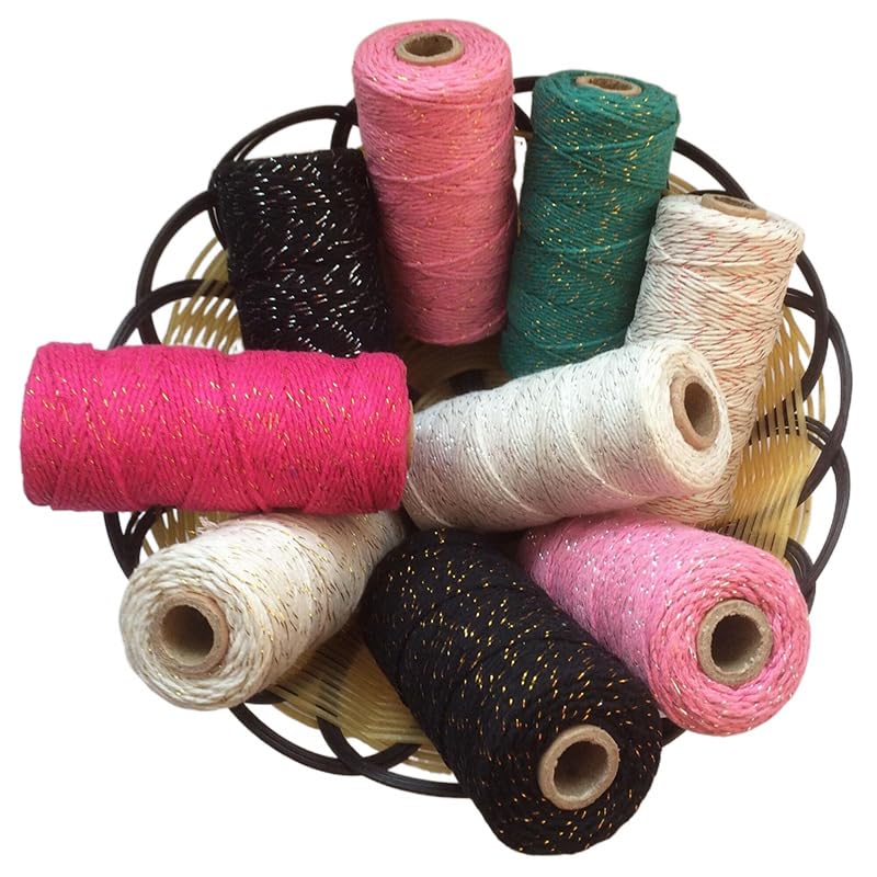 Cuerda de macramé de 1.5 mm beige, hilo para tejer y tejer cuerdas 3