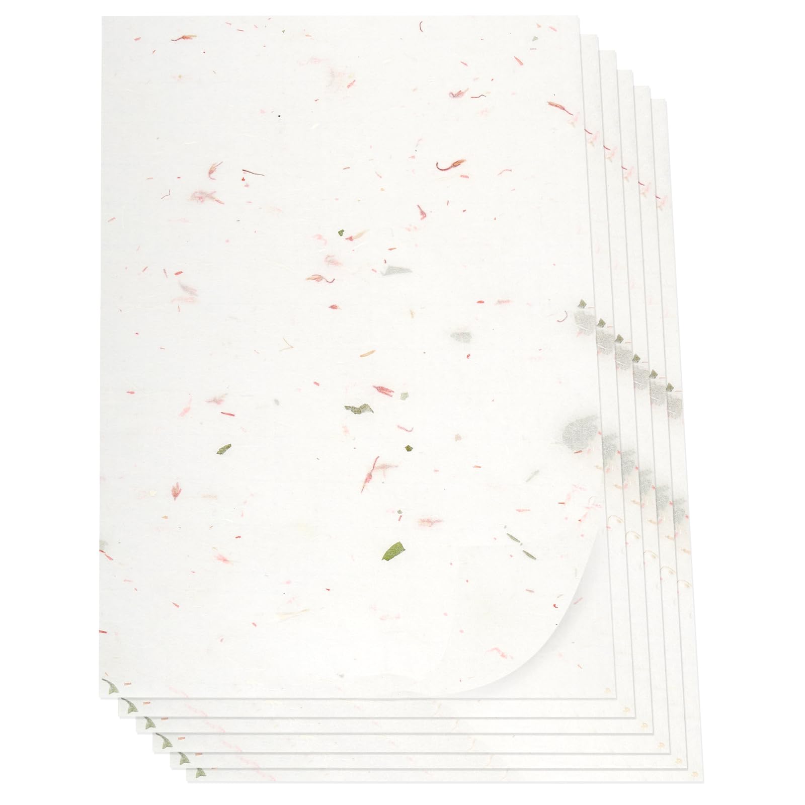 A4 Rice Paper, 50 Sheets Mulberry Natural Plant Fibers Textured ...