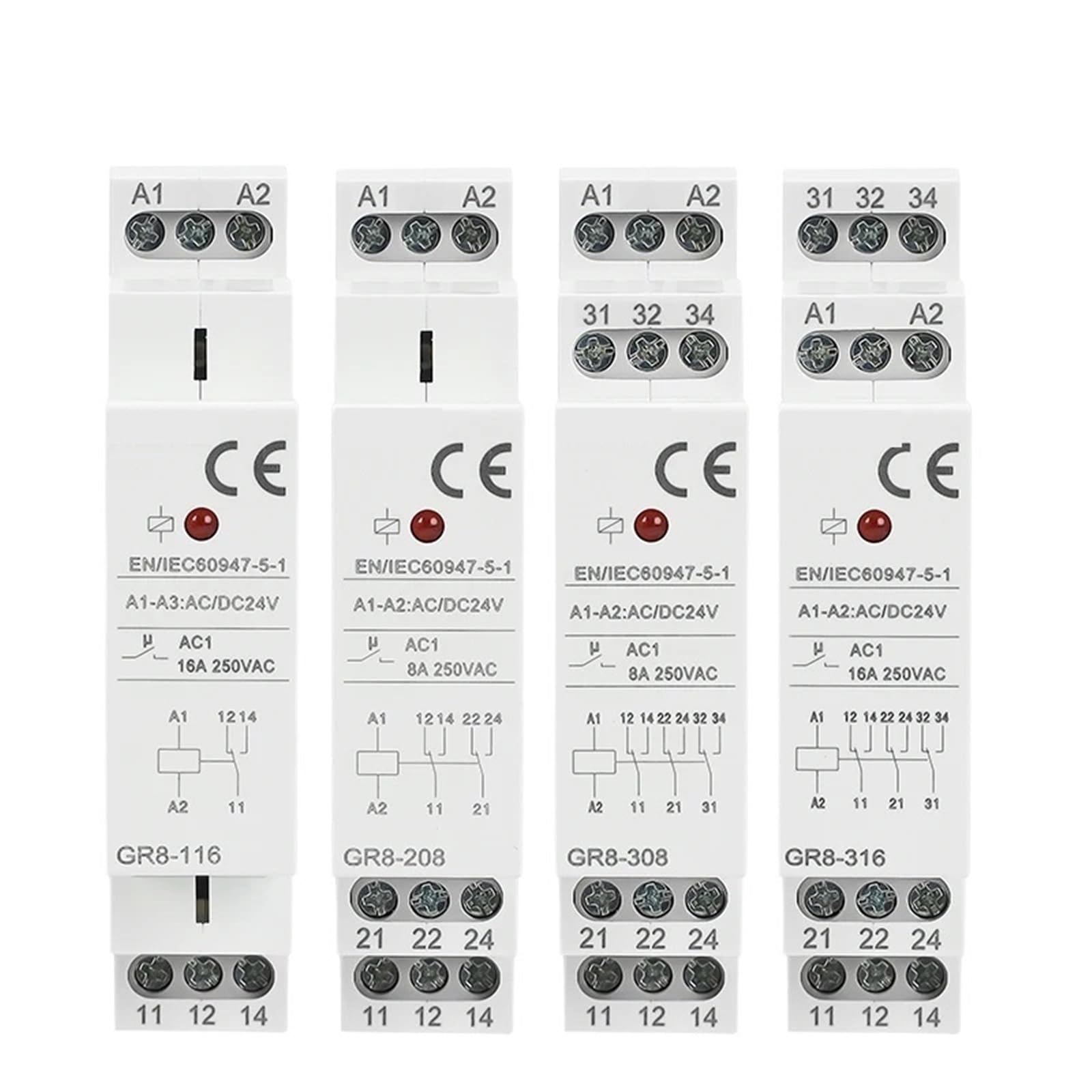 Relais intermédiaire 1SPDT format compact pour armoire électrique industrielle