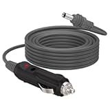 Mayspare Starlink Mini Power Cable with Cigarette Lighter 16.4FT/5M, Starlink Mini Car Charger to Barrel DC Jack 18AWG Cable 12-24V, Starlink Mini Accessories for Trucks, Buses, Ships