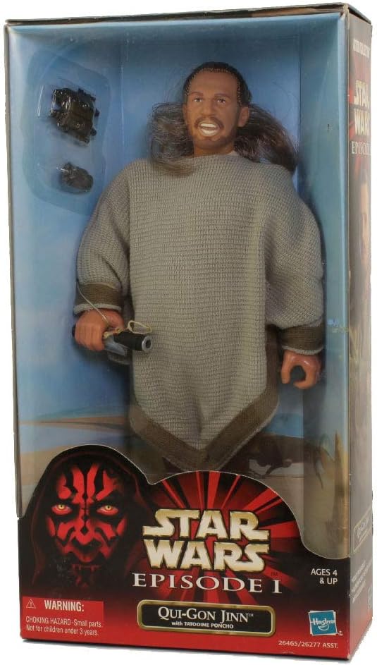 12" Star Wars Episode I Figure Set #1: Qui-Gon Jinn with Poncho
