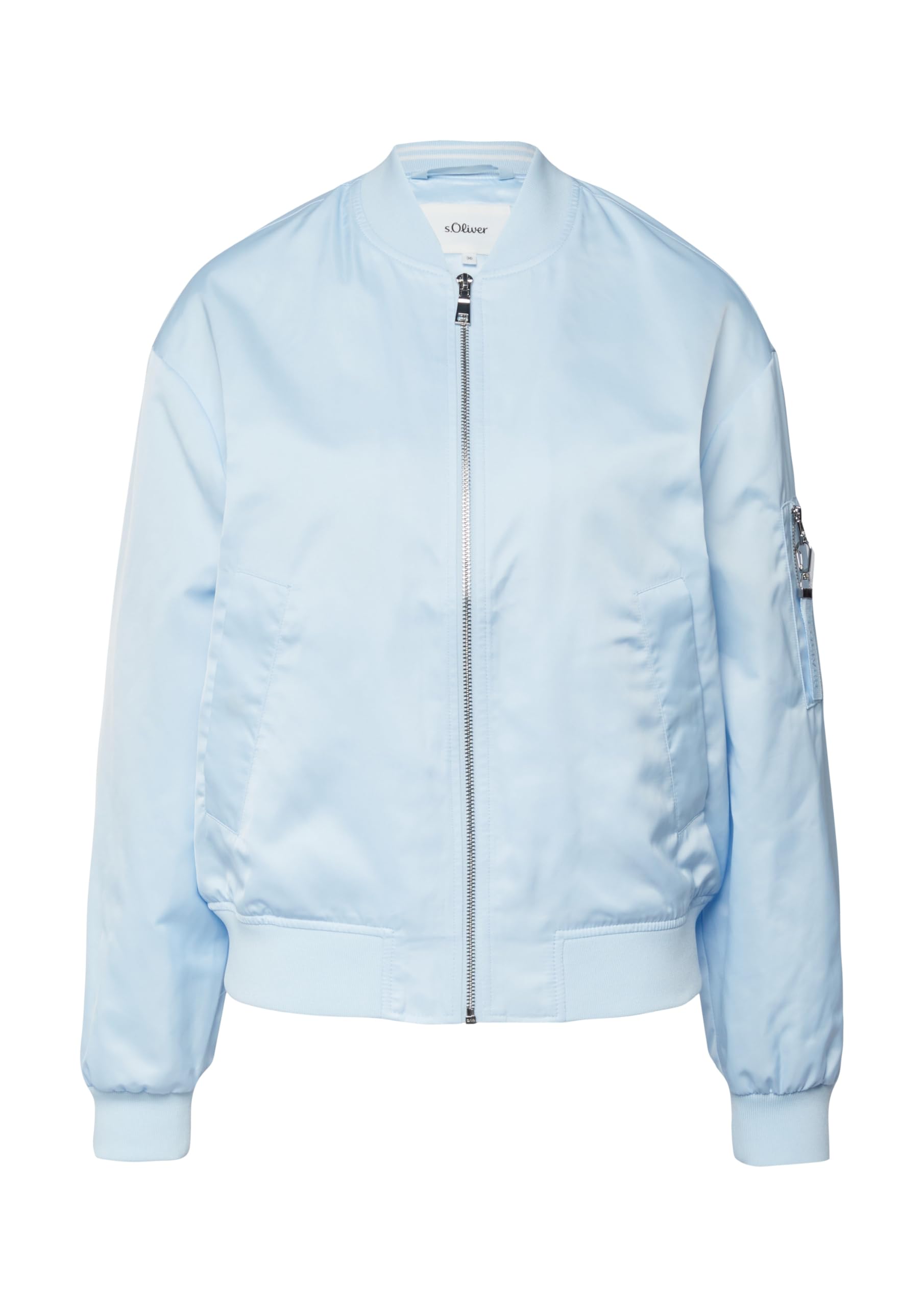 s.Oliver Satin-Blouson mit Bomberkragen
