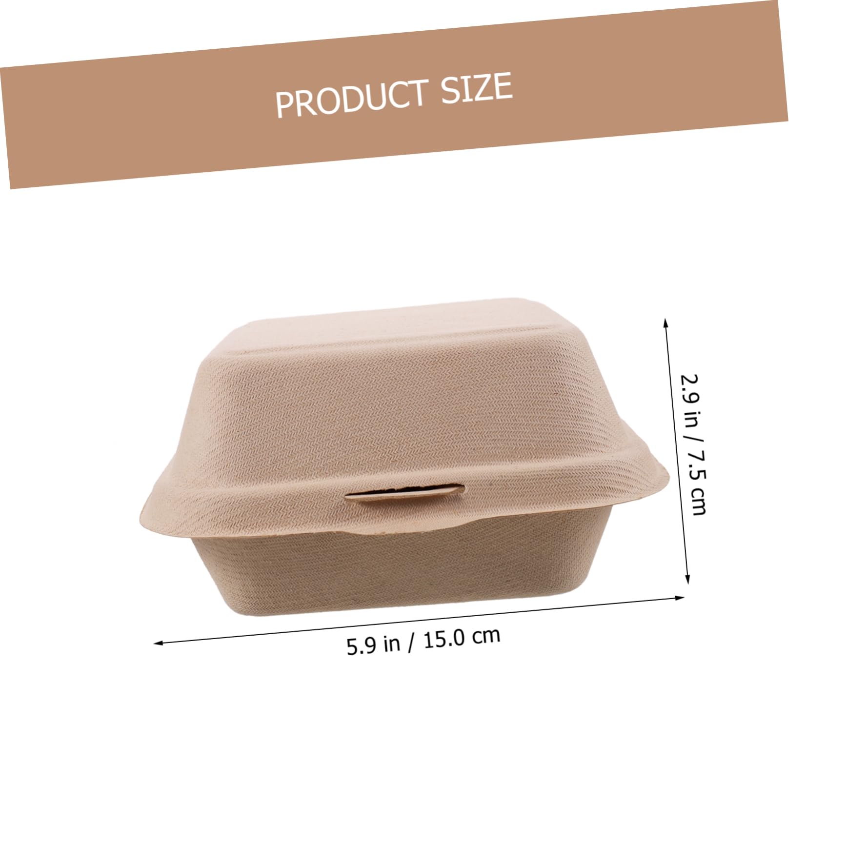 BESTonZON 50pezzi Scatole Per Hamburger Monouso Da Asporto Pz Scatole Per Conservare Panini Di Olio Adatte Per Frigorifero e Congelatore