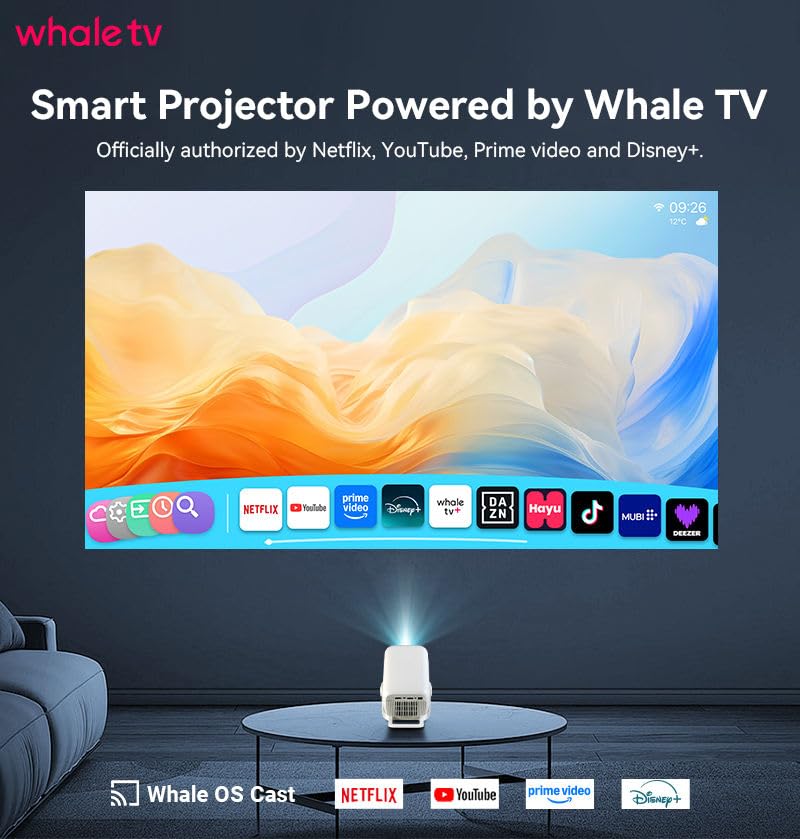 Image of BOSS X900 Pro Smart AI Projector | Native Full HD, 8K Supported | 900 ANSI | Sealed Optical Engine | Auto Focus & AI Keystone | Android 13 | WiFi & Bluetooth | Voice Remote |