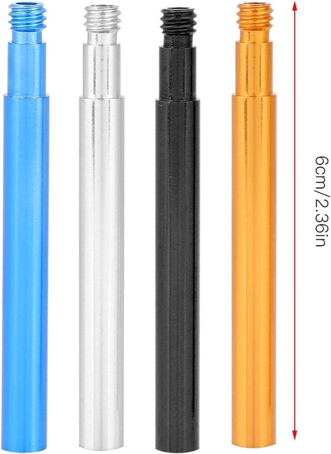 1Pcs 60mm Valve Extender Inner Tyre Valves Extension Wheel Aluminium Valve Extender(Black-2)