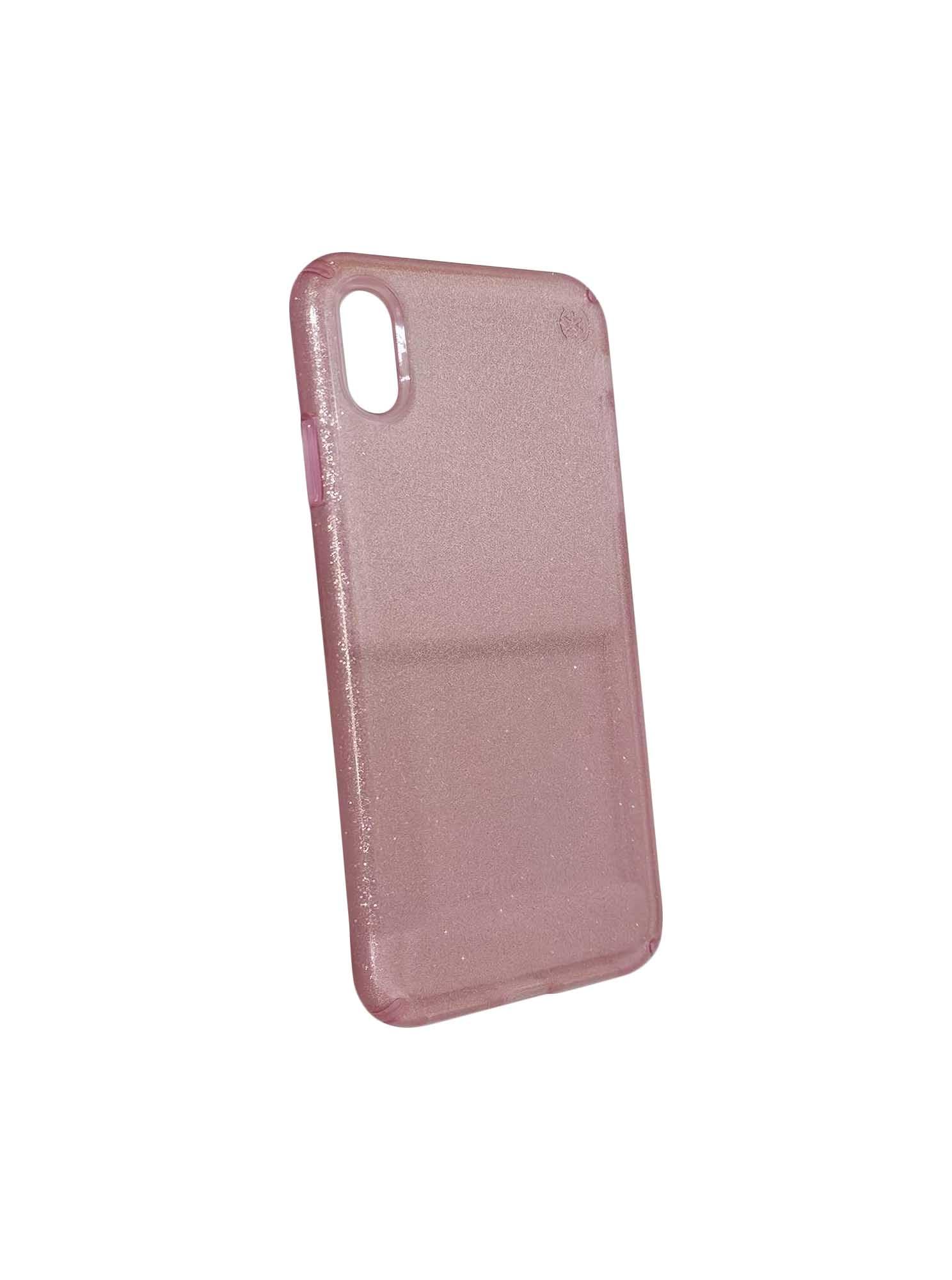 speck products presidio show iphone xs max case, clear/rose gold