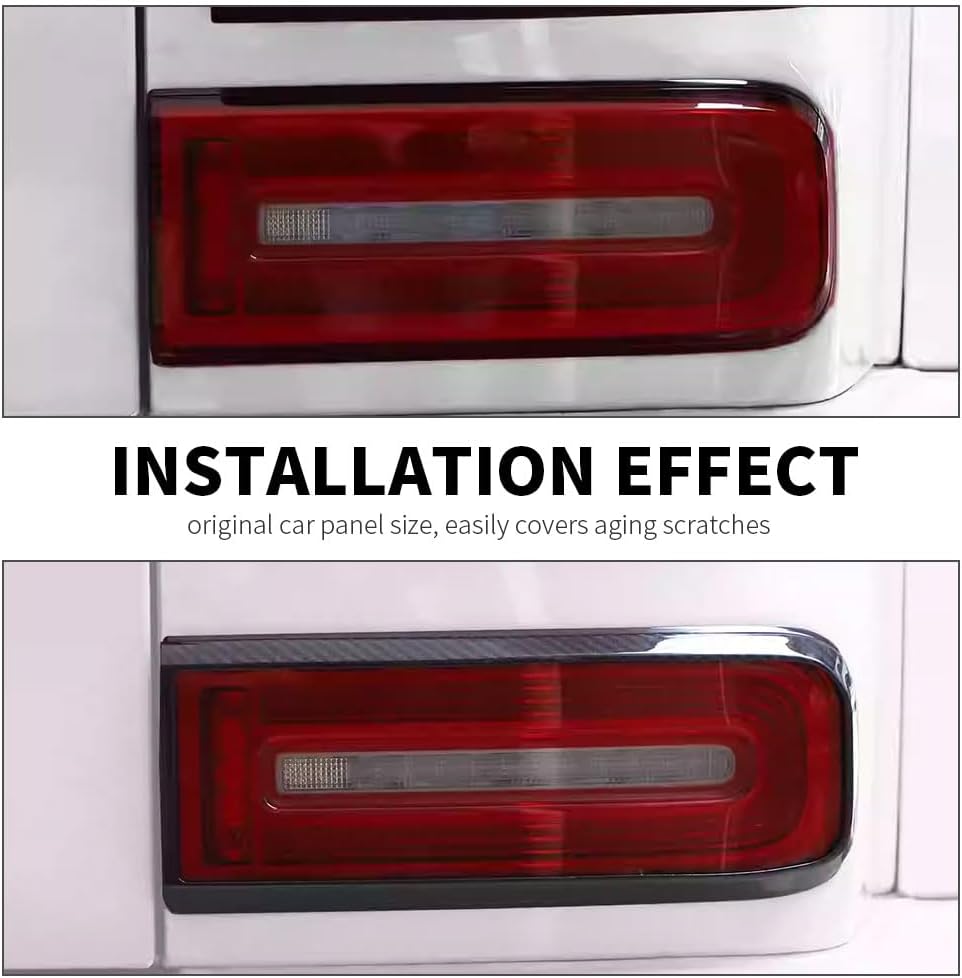 Carbon Fiber Front and Rear Fog Light Trim Frames with A-Pillar Panel Cover Fit for Mercedes-Benz G-Class W464 Exterior Accessories | Carbon Fiber Lightweight Upgrade,Long-lasting Durability,Premium Finish