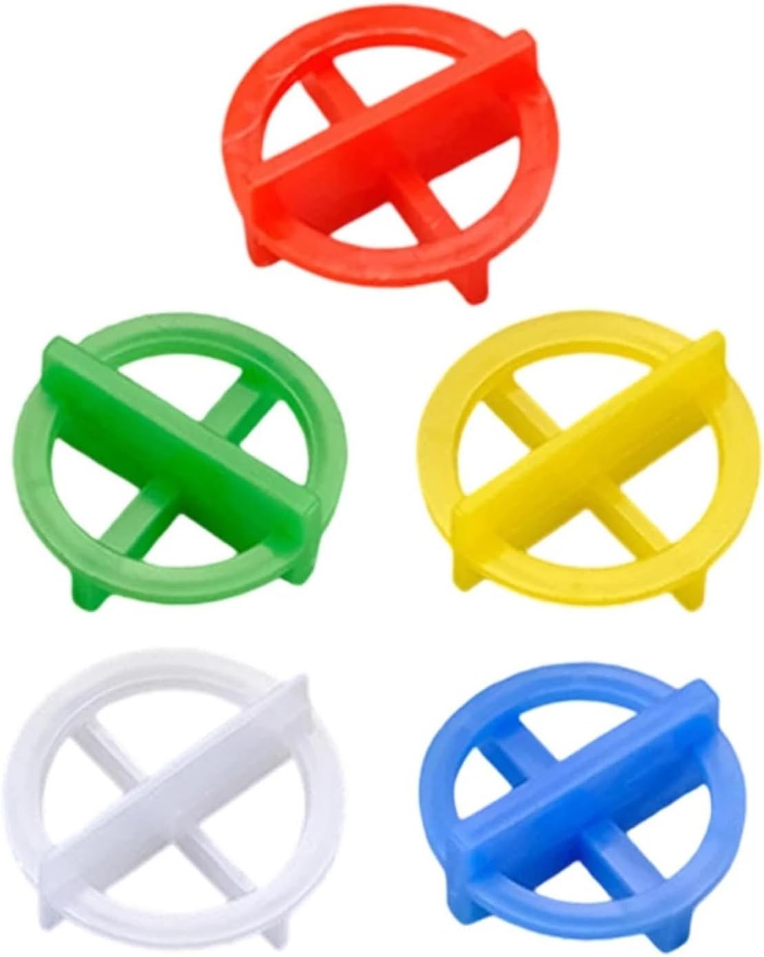 Tile Spacers 500/1000pcs DIY Tiling Projects Installation Clips PP Plastic Material Quick Installation Design for Floor Wall Tiling(500Pcs,2.5mm)