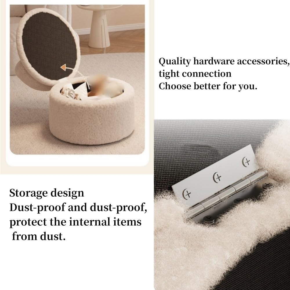Amazon.com: Stool, Plush Foot Stool Ottoman with Storage