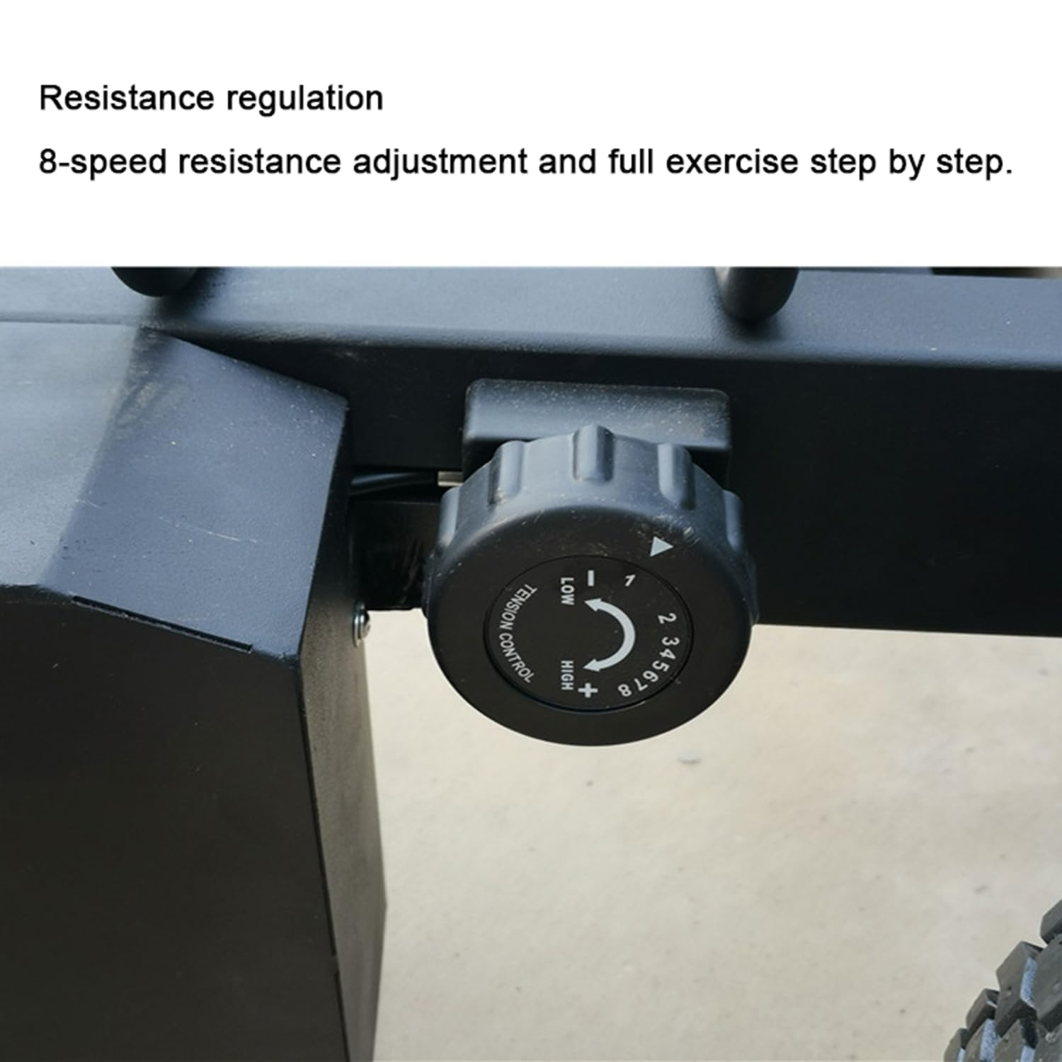 Trineo de tracción para entrenamiento de pesas, trineo de resistencia magnética con ajuste de resistencia de 8 engranajes, equipo de fitness de acero para entrenamiento de fuerza y velocidad