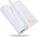 New brothread Sticky Self-Adhesive Tear Away Embroidery Stabilizer Backing 12"x10Yd (30.5cmx9M) roll - Medium Weight for Napped Fabric & Hoop Less Embroidery - 1