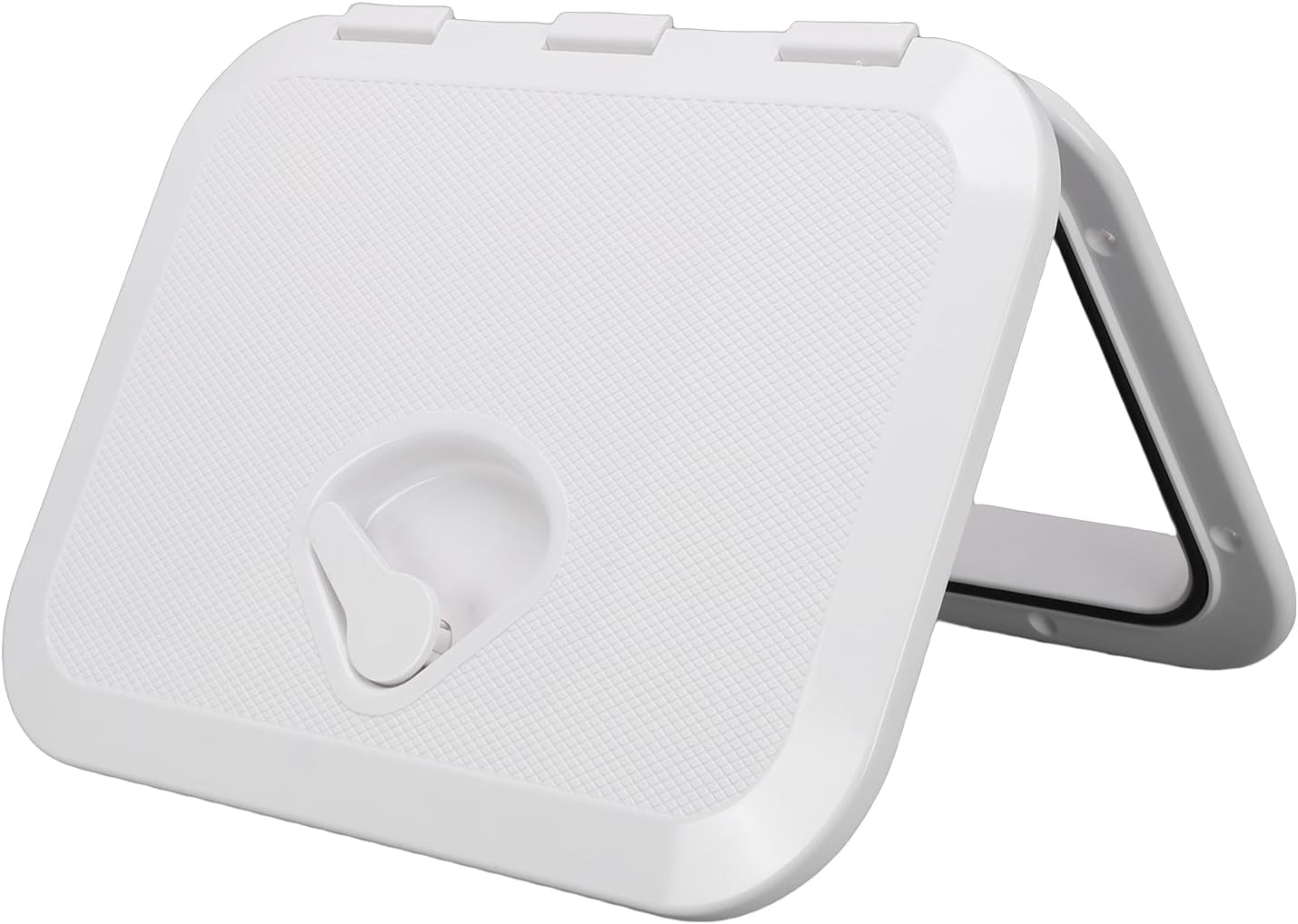 Diydeg Boat Hatch Deck Cover, Water Proof White Rectangle Marine Deck Access Hatch Lid, Strong Durability Boat Access Door for Sailboats Yachts Bass John Fishing Skiff Sailboat