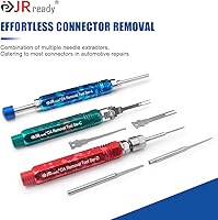 Vista 3 de JRready ST5266 Kit de herramientas de extracción de pasadores eléctricos para AMP/Metri Pack/Weather Pack Series Connector, herramienta extractor