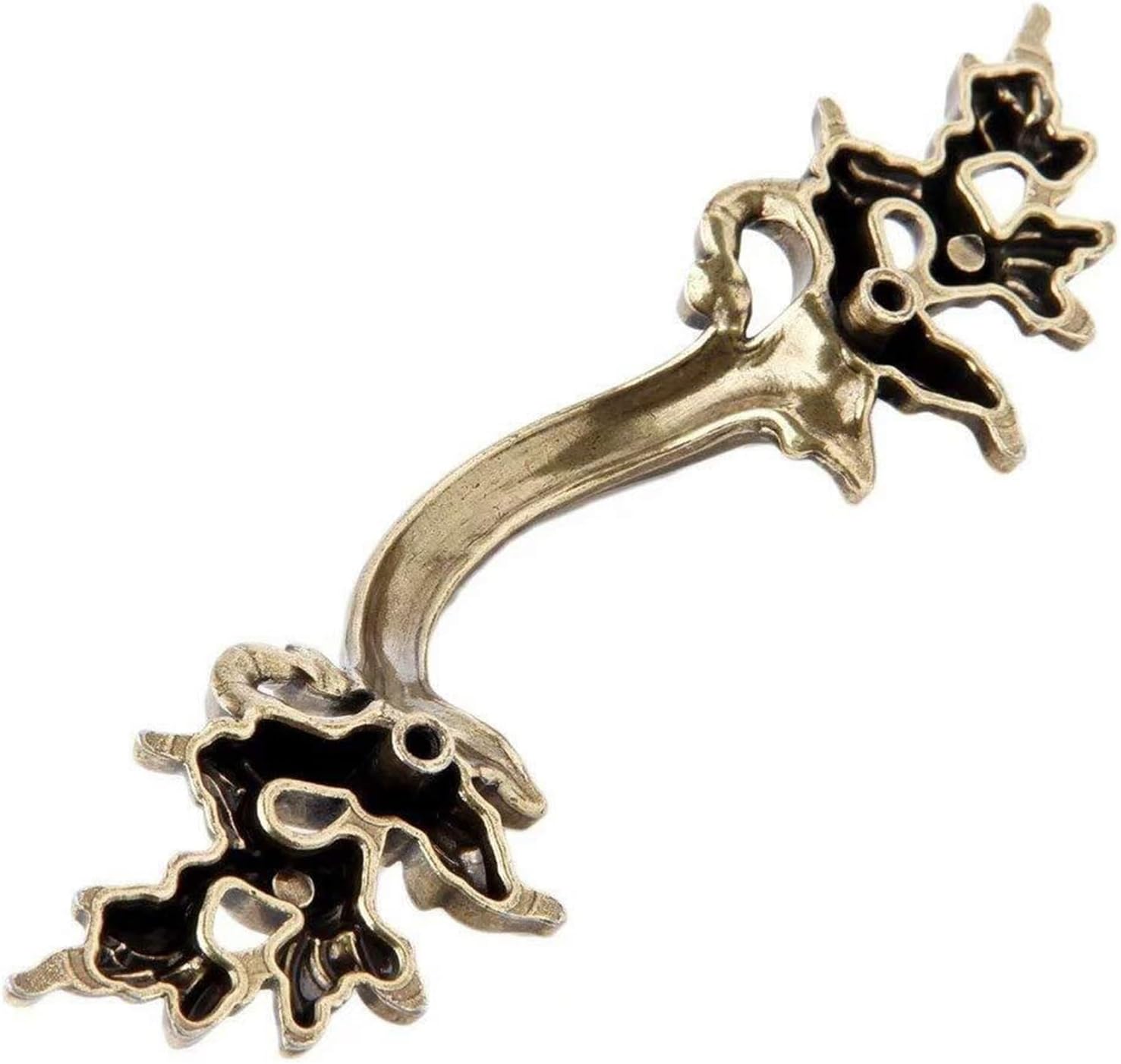 Vintage Ceramic Drawer Knobs,Cabinet Wardrobe Bow Pull Handles,6 pcs Drawer Knob Zinc Alloy CupboardCabinet Pulls Hardware Bathroom Dresser Handle Pulls Drawer Handle Furniture FittingColorGold+ Furni