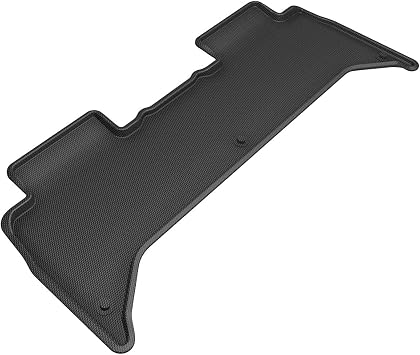 3D MAXpider Custom Fit Kagu Floor Mat Black Compatible with Rivian R1T 2022-2026 - Second Row