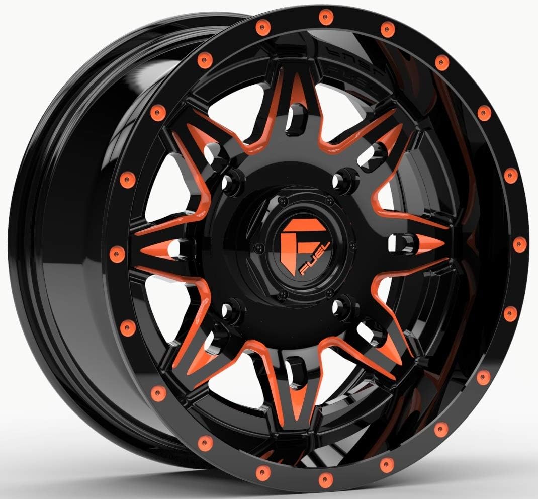Fuel Lethal UTV Wheels Orange/Black 15" Polaris RZR 1000 XP/Ranger XP 900/1000