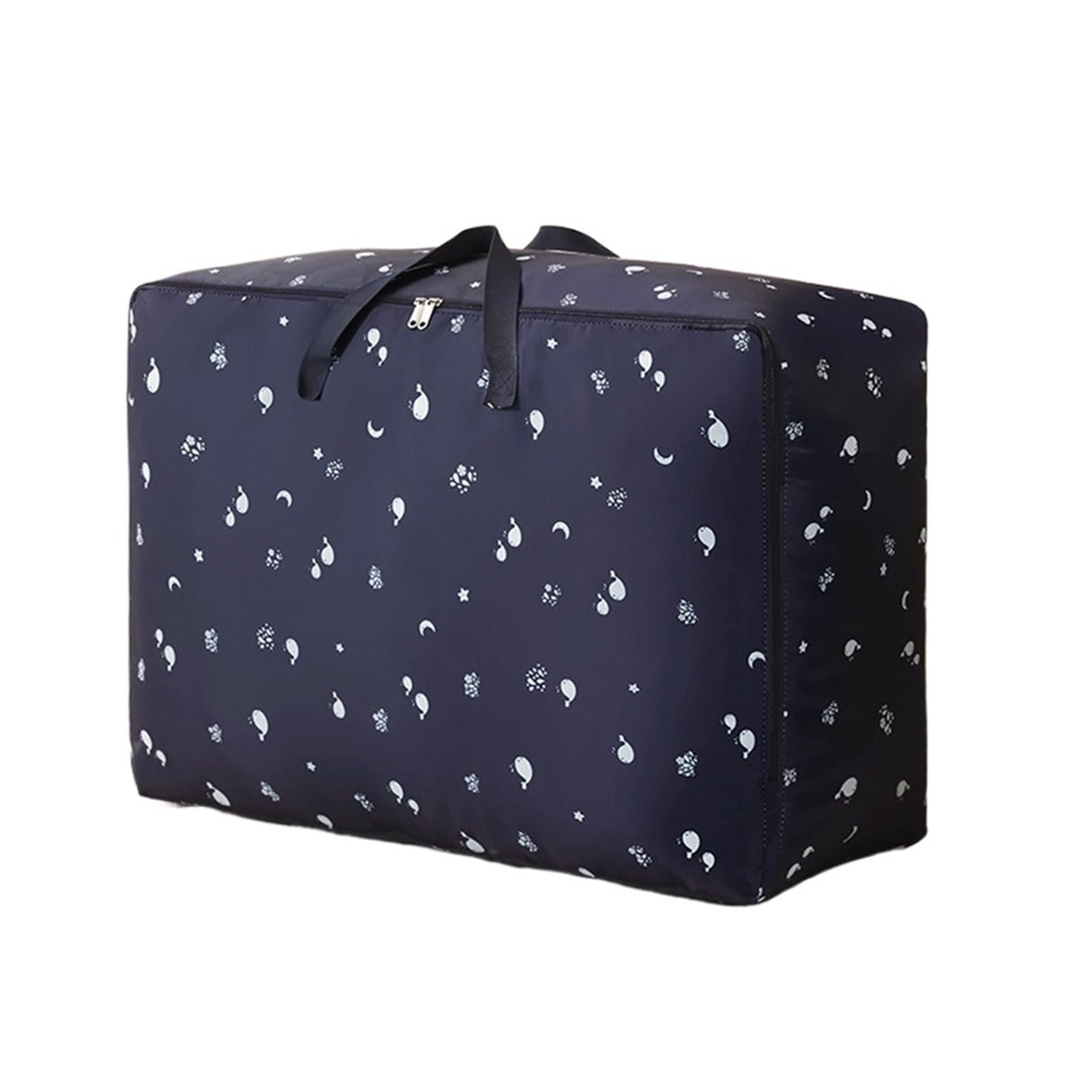 RRYPBOVG Foldable Blanket Storage Bags 3pcs Quilt Blanket Dustproof Storage Bag Sorting Bag Household Clothes Closet Foldable Organizer Box Large Capacity Cabinet Organizer(Blue Fish Color)