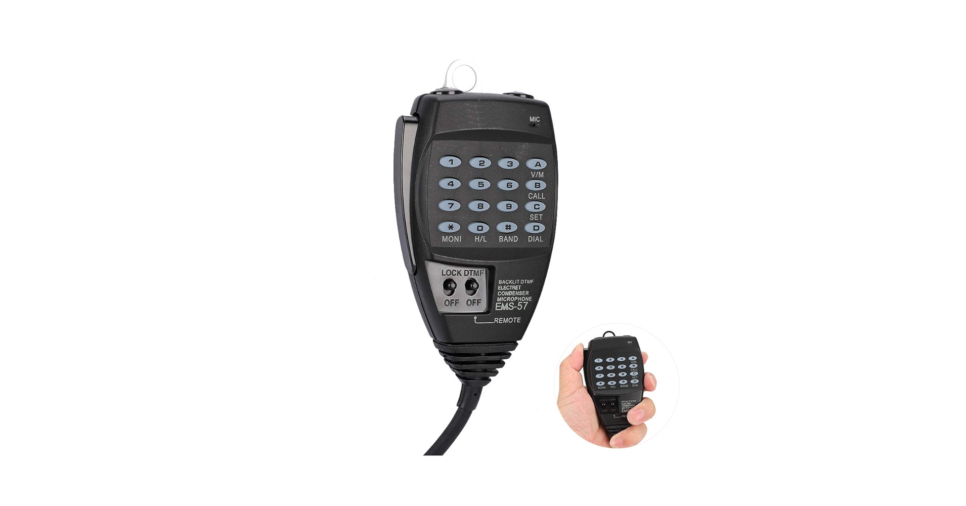 Amazon | 8ピンマイク EMS57 DTMF 8ピンハンドマイク Alinco