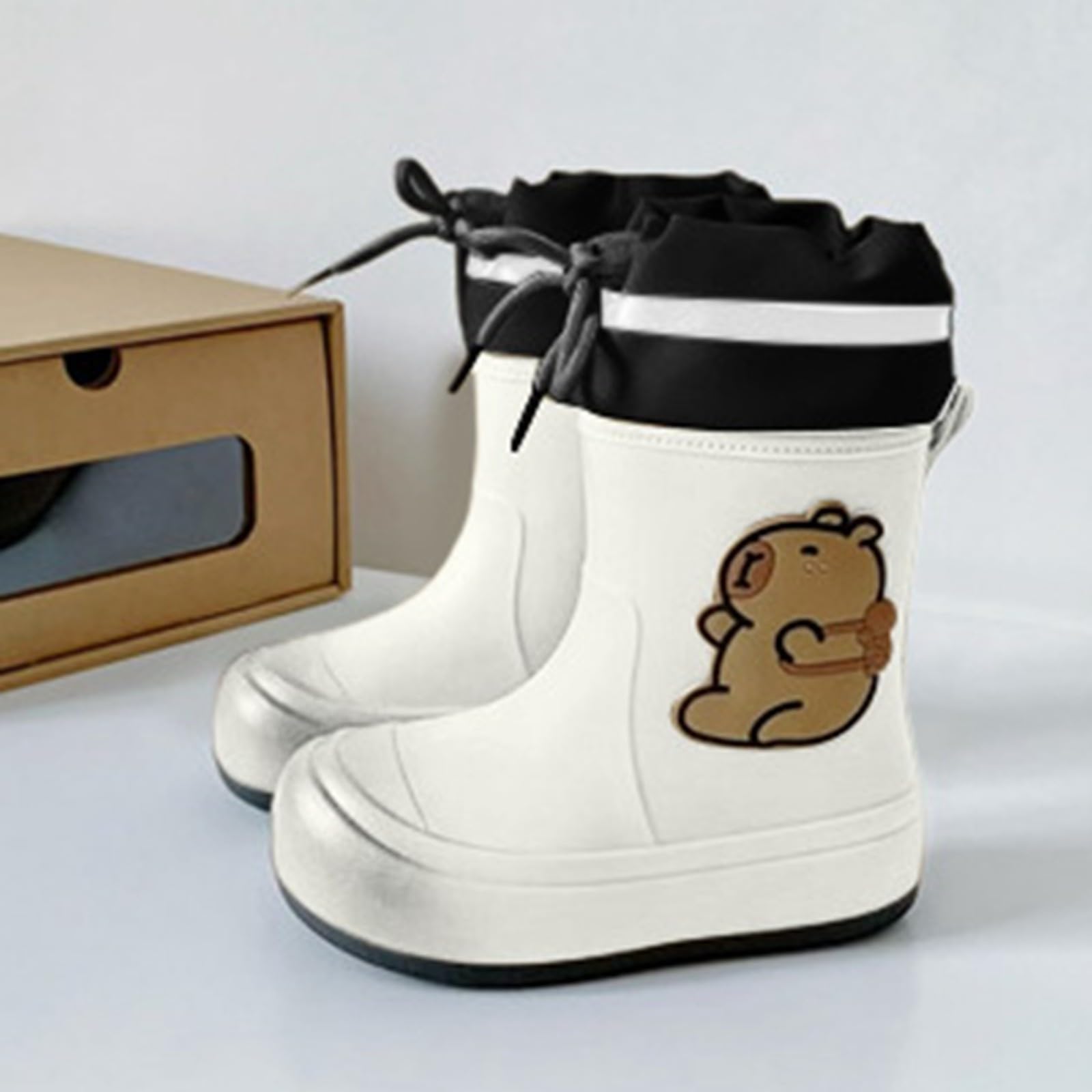 Regenstiefel Kinder Gummistiefel Kinder 29 Jungen Leopardenmuster Boots Regen Stiefel Baby Größe 37 Schuhe Mädchen 24 Damen 36 38 20 Barfußschuhe 32 Halbhohe Bunt Mit Herausnehmbarem Innenfutter 27