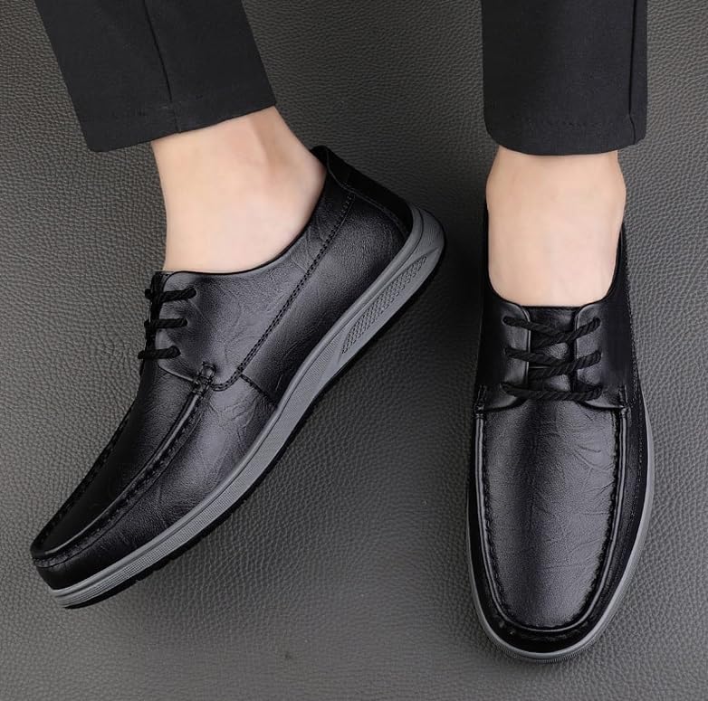 Men's Classic Leather Loafers Business Classic Lace-up Formal Dress Shoes for Men3
