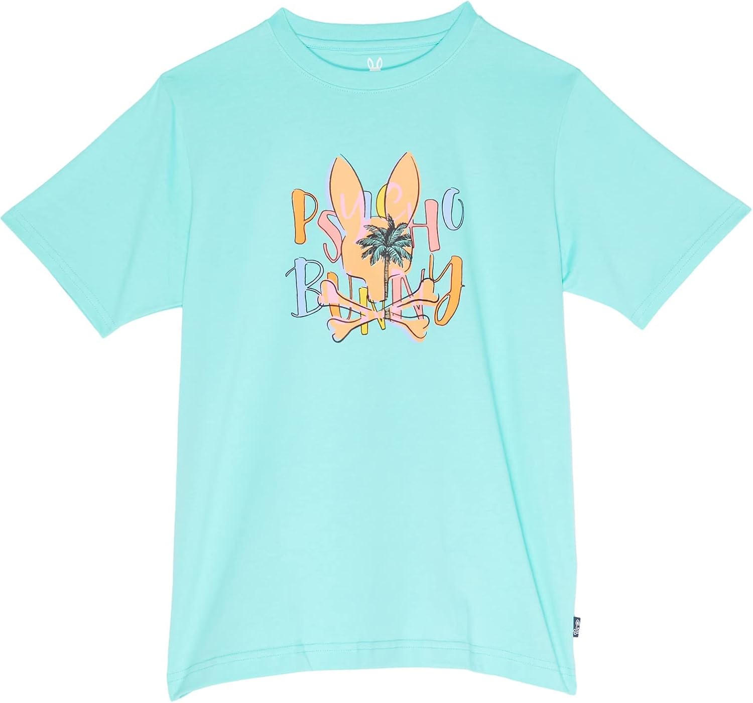 Psycho Bunny Camiseta Sebastian dibujada a mano para niño niños pequeñosniños grandes Miami Pool 5-6 niños pequeños Piscina Miami