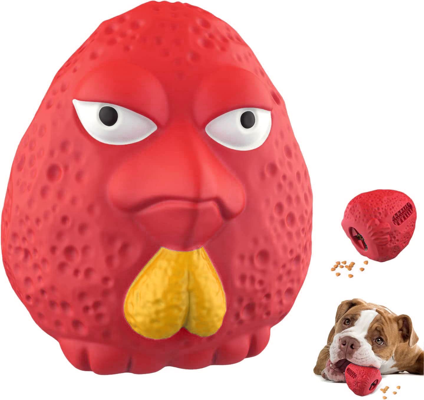 RUXAN Juguetes para Perros Indestructibles - Juguete Interactivo con Golosinas para Perros - Resistentes Interactivo Juguetes de Caucho Natural para Cachorro Pequeños, Medianos y Grandes