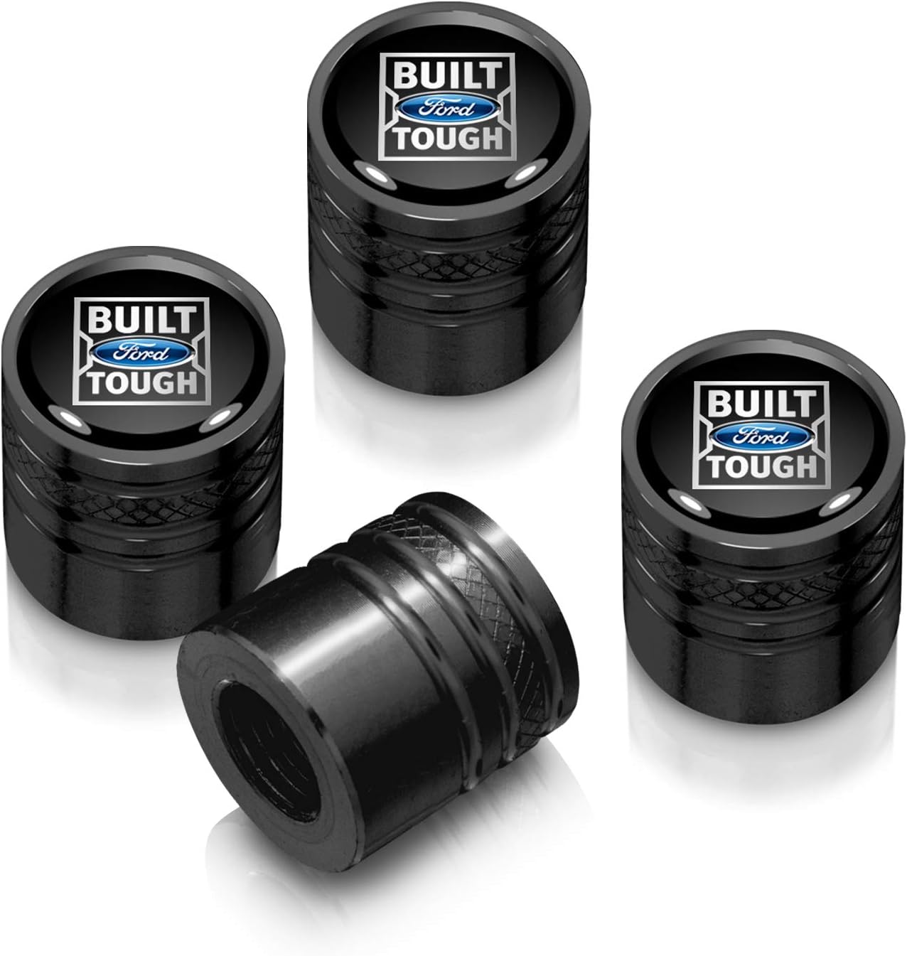iPick Image for Ford BuiltFordTough Black on Black Aluminum CylinderStyle Tire