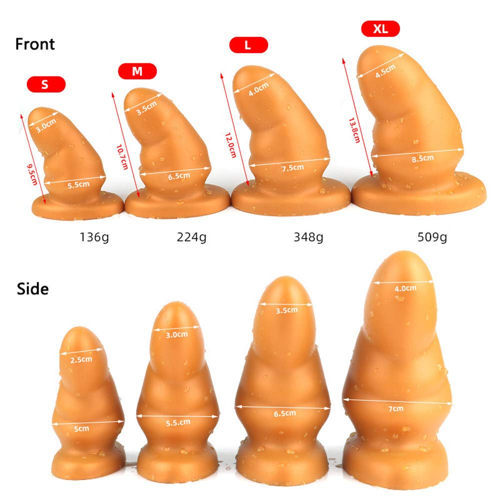 Deluxe Flexibler Analdildo für Anfänger Profis Super Groß Silikon Dildo  Buttplug SM Anal Dildo Plug Sexspielzeug für Frauen Männer Paare Gay Anal  Dehnen Trainer,Gold-XL : Amazon.de: Drogerie & Körperpflege