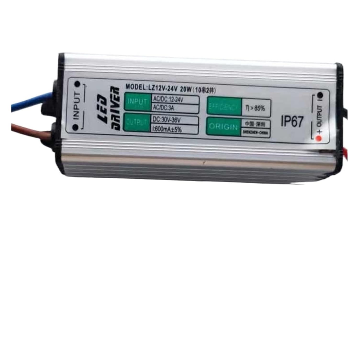 Outdoor Low Voltage Starting Power Input 12v24v DC Transformer Driver 4W9W7W12W5W10w Voltage Regulator (Color : Input 36 48V30W)