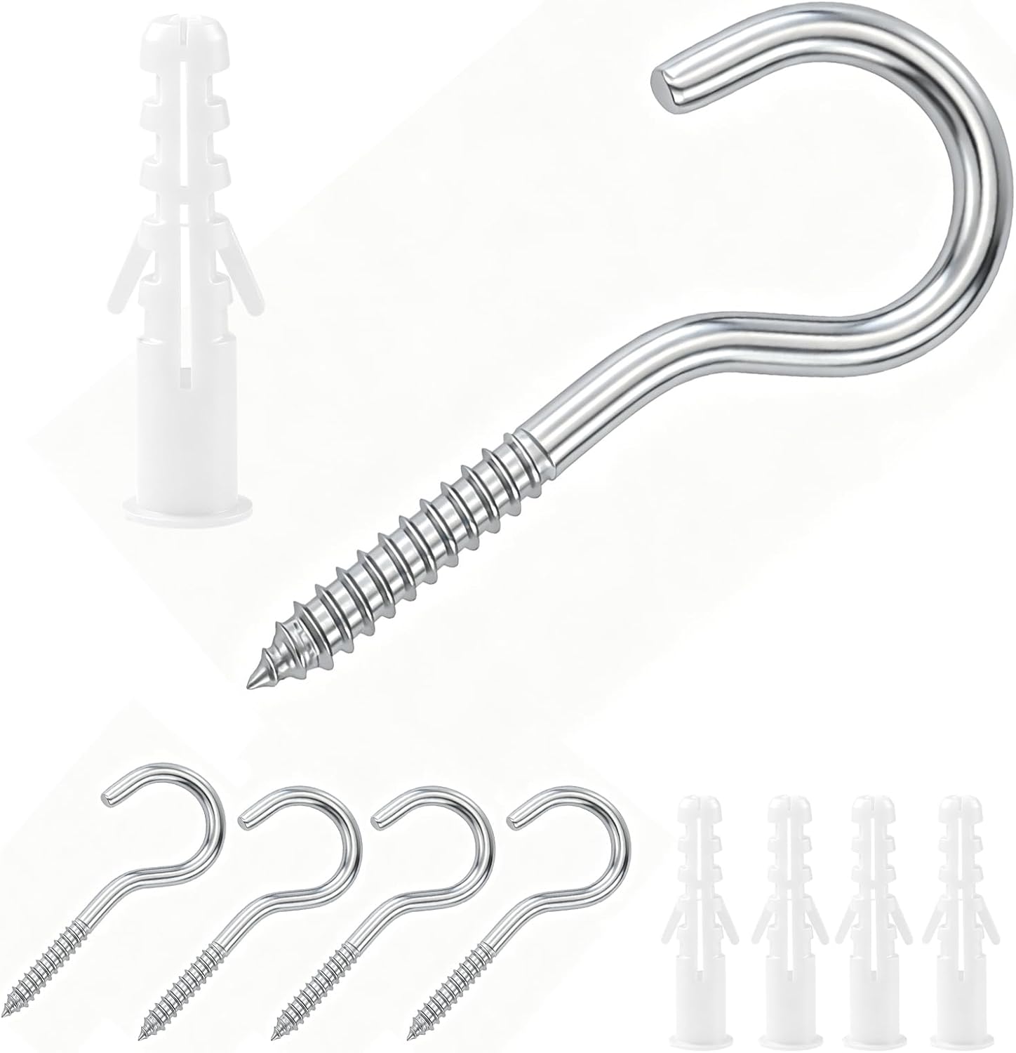 5 ganchos de tornillo M5 x 65 mm acero inoxidable 304