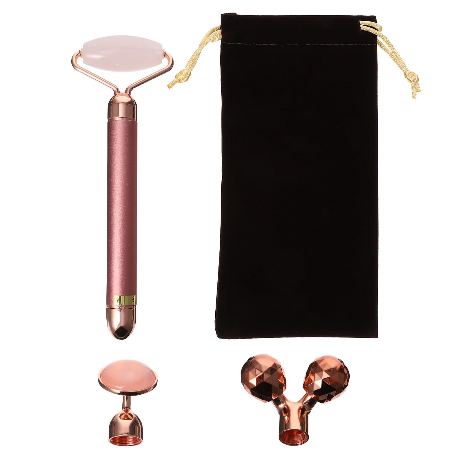 Rullo Massaggio Viso 3 in 1 in Lega di Zinco e Jade