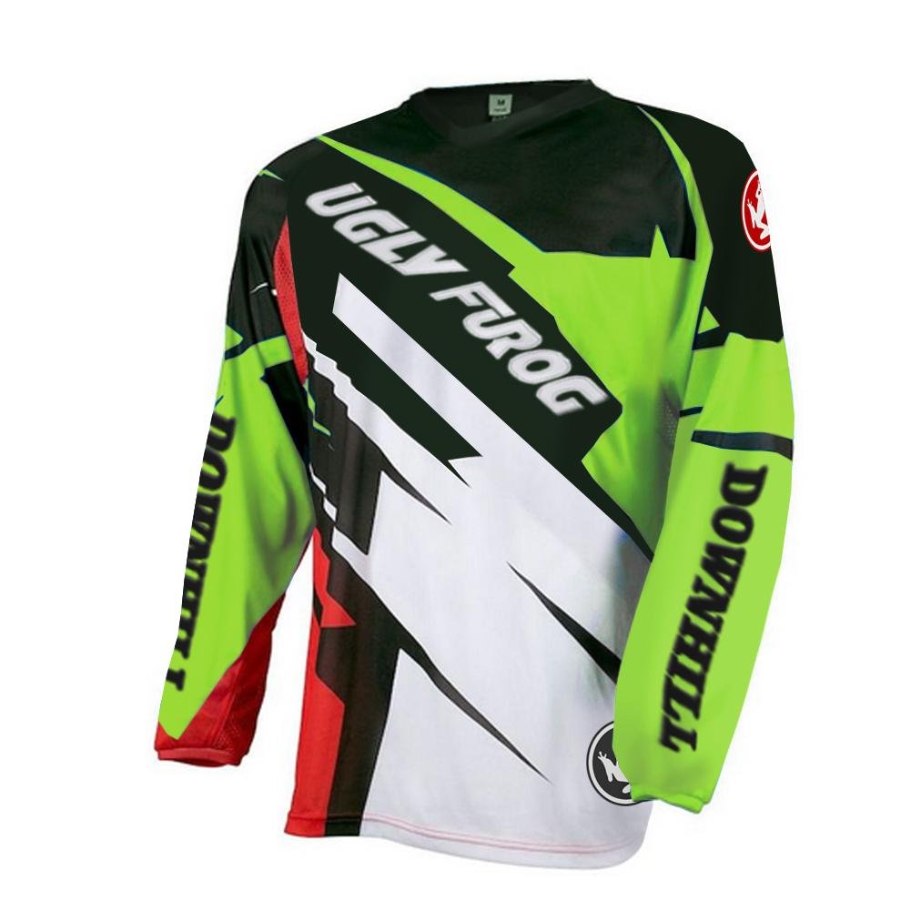 Ugly Frog Manica Lunga Magliette Uomo MTB/Motocross Downhill Il Collo Rotondo Primavera Jersey Mountain Bike Abbigliamento