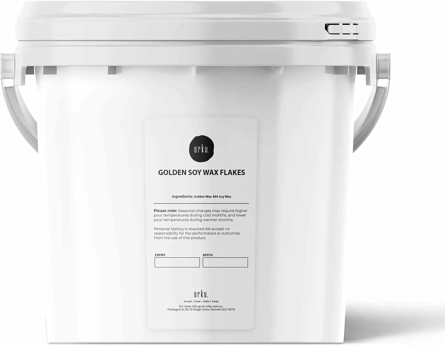 2Kg Golden 464 Soy Wax Flakes Bucket 100 Pure Natural DIY Candle Melts Chips