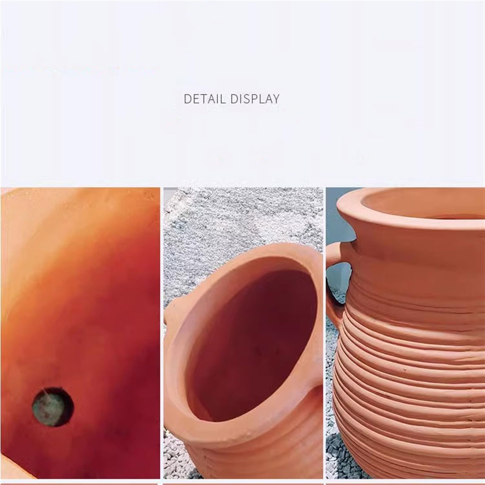 Amazon.co.jp: 植木鉢 赤粘土植木鉢セット屋外の庭の風景粘土