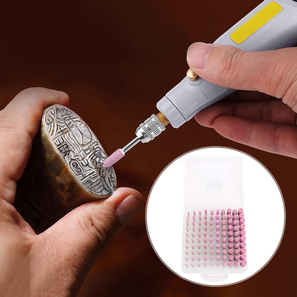 100PCs Abrasive Mounted, Stone Grinding Sand Wheel Stone Wheels Bits Buffing Hardware Polishing G Accessory Set Accessories