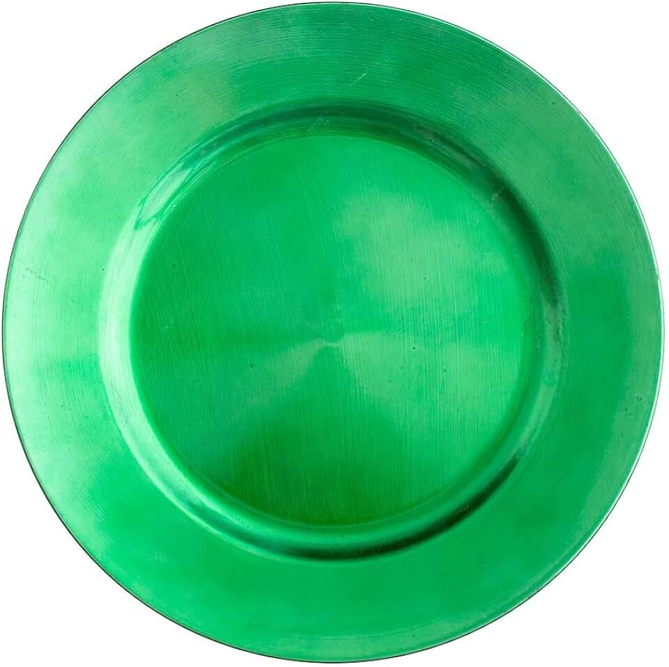green charger plates