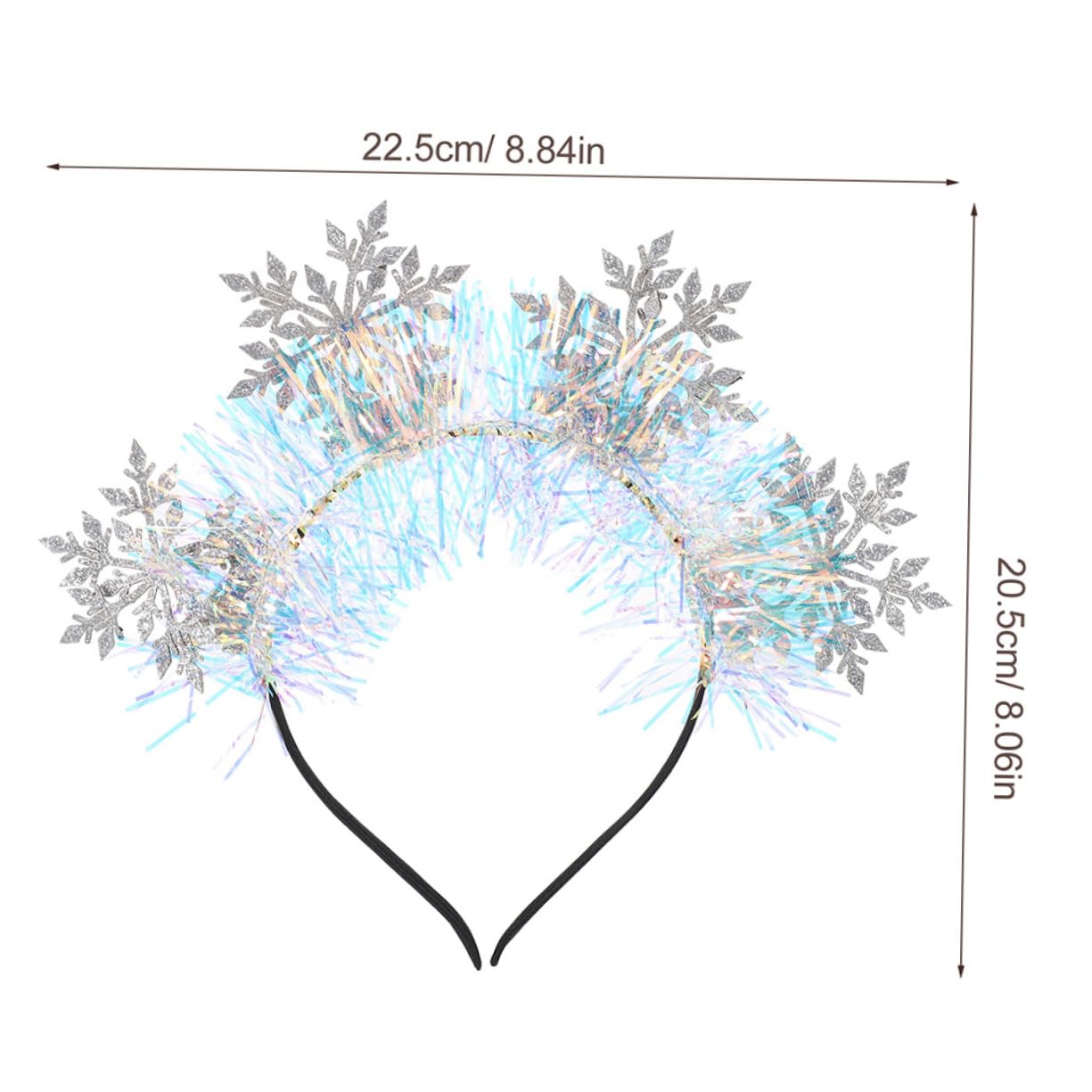 Beaupretty 3pezzi Fascia per Capelli Fiocchi di Fascia per Capelli Glitter per Feste di Natale Natalizi per Ragazza