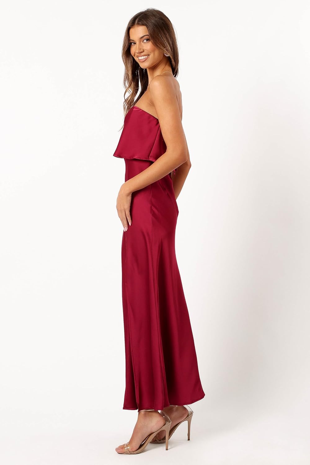 Petal & Pup Womens Vienna Strapless Midi Dress - Image 3