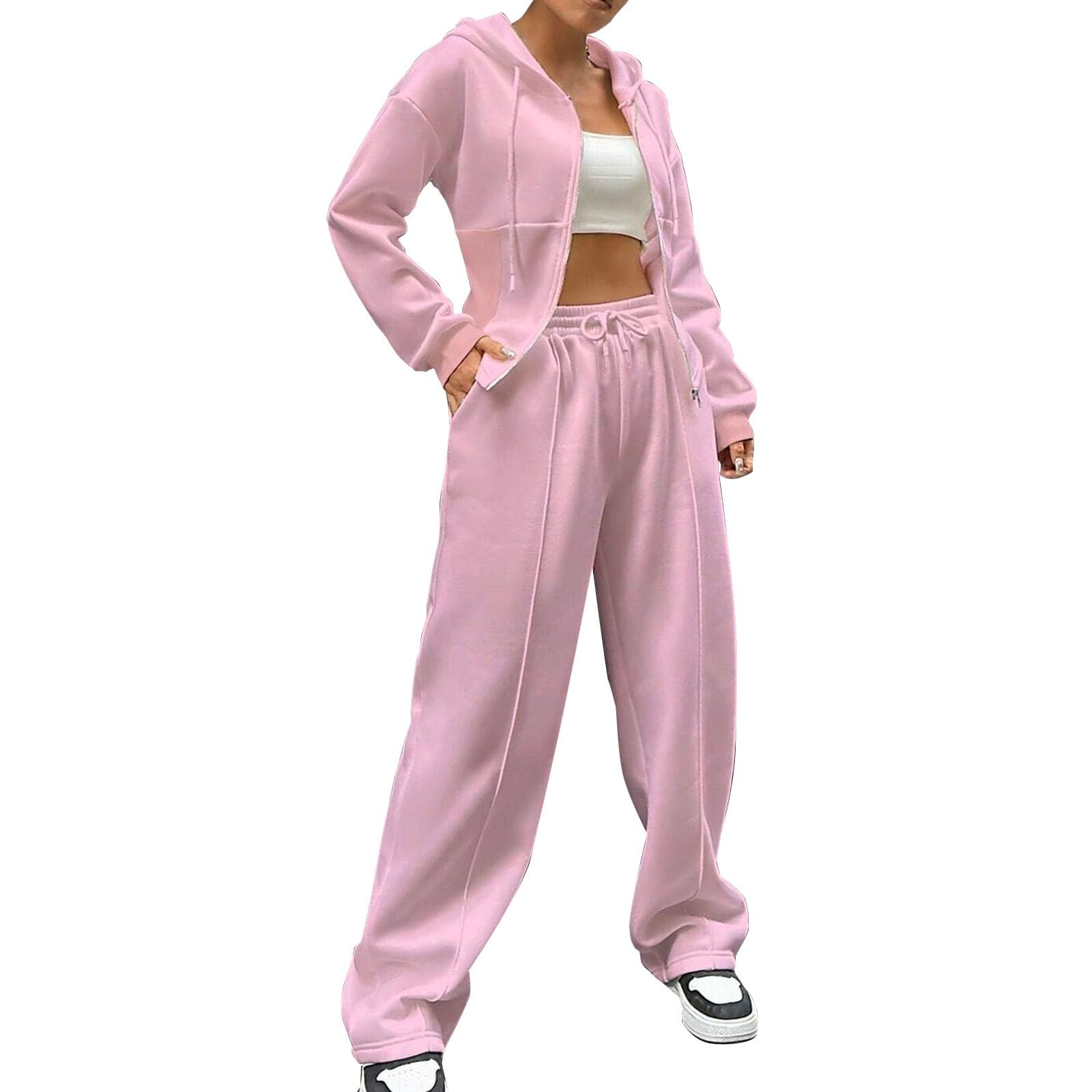 Ensemble de survêtement avec veste zippée et pantalon de jogging