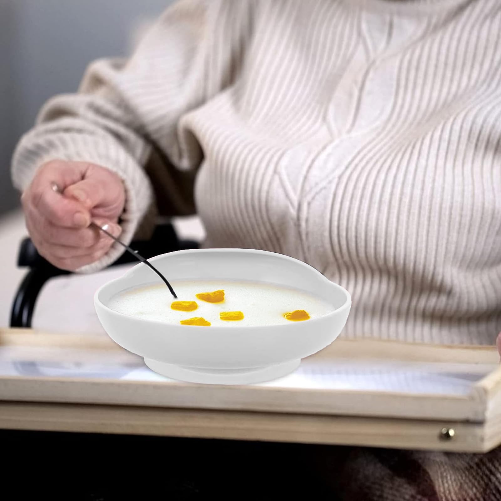 Snapklik.com : Non-Skid Suction Bowl Plate Adaptive Utensils Spill ...