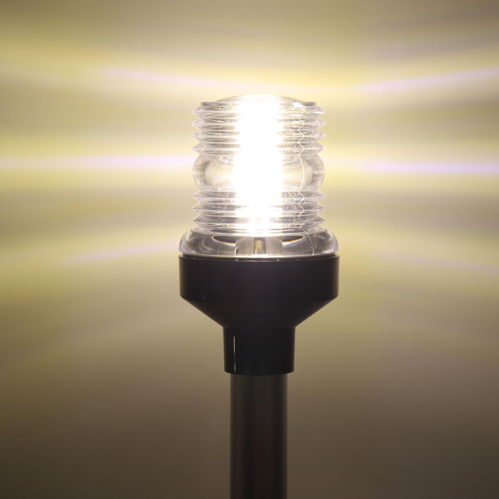 Fabater Luce di Ancoraggio per Barca, Luce di Poppa a LED Luminosa Base in Lega di Alluminio Rotante a 360 ° per la (BLUE)