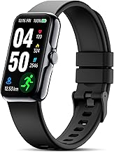 Rastreador de actividad física con frecuencia cardíaca continua 24/7, monitor de oxígeno en sangre, reloj inteligente con monitor de sueño, seguimiento de actividad impermeable IP68, contador