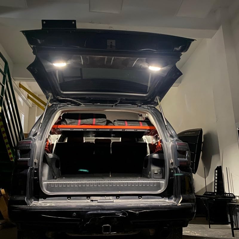 for Toyota 4Runner 2010-2024 Interior LED Lights Dome Light Tailgate Light White & Red Reading Light Car Accessories (A Whole Set lights)