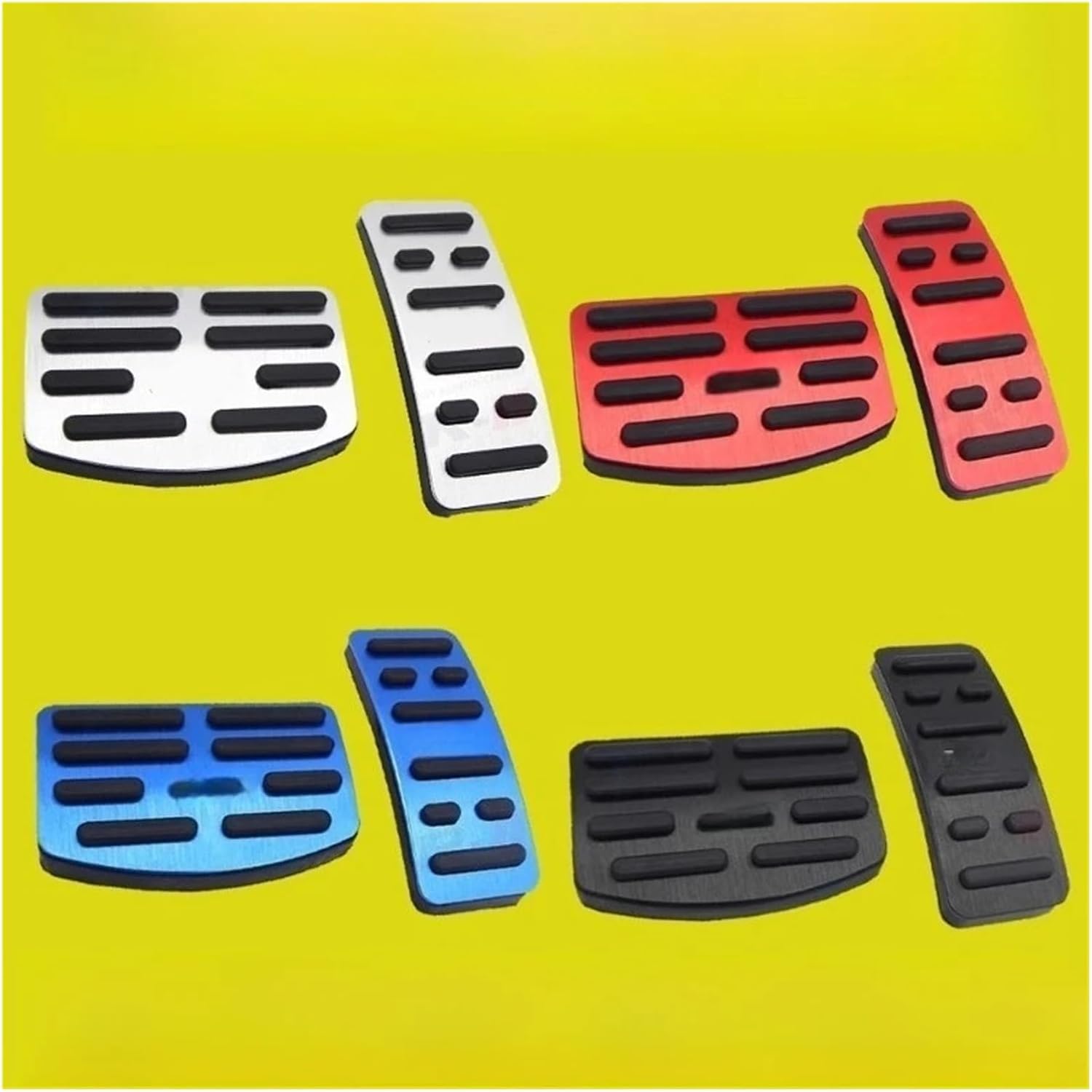 Car Foot Pedal Accelerator Brake Pedal Cover Non-Slip Pad Accessories Compatible With GAC MOTOR M8 AT 2018-2021(Silver)
