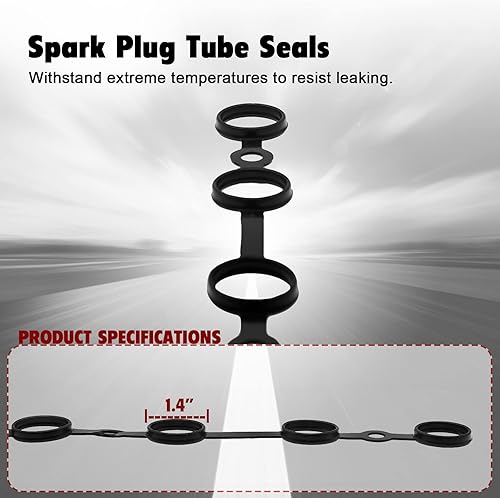 Miniatura 5 de Ortopia VS50624R - Juego de juntas de tapa de válvula compatible con Toyota Echo Prius Prius C Yaris 2000-2019 y Scion xA xB 1.5L I4 2004-2006
