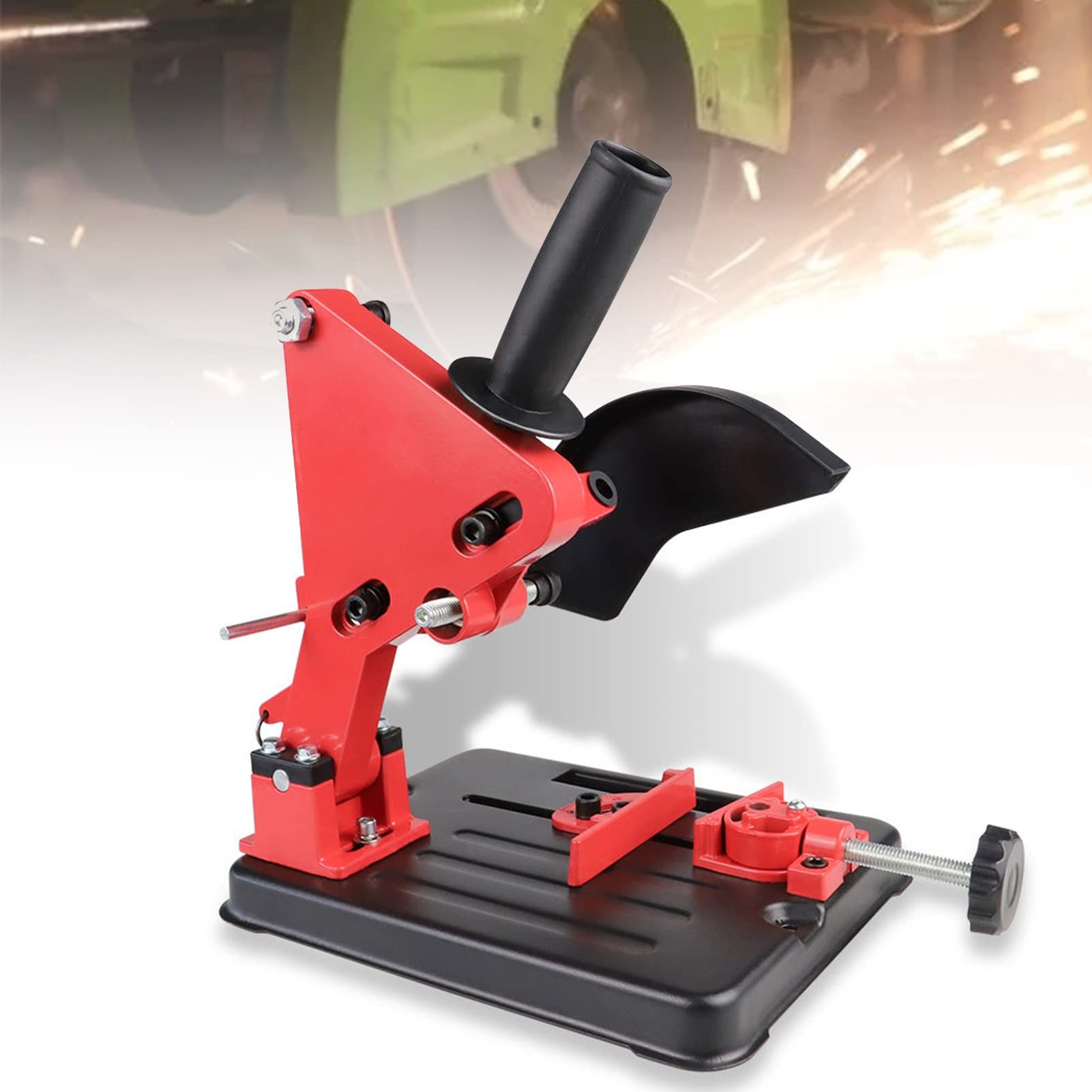 DYK&NX Trenn-Ständer Für Winkelschleifer Für Exakte Schnitt-Flächen, Handfeste Schneideunterstützung Winkelschleifer Halter für 100 115 125 Winkelschleifer