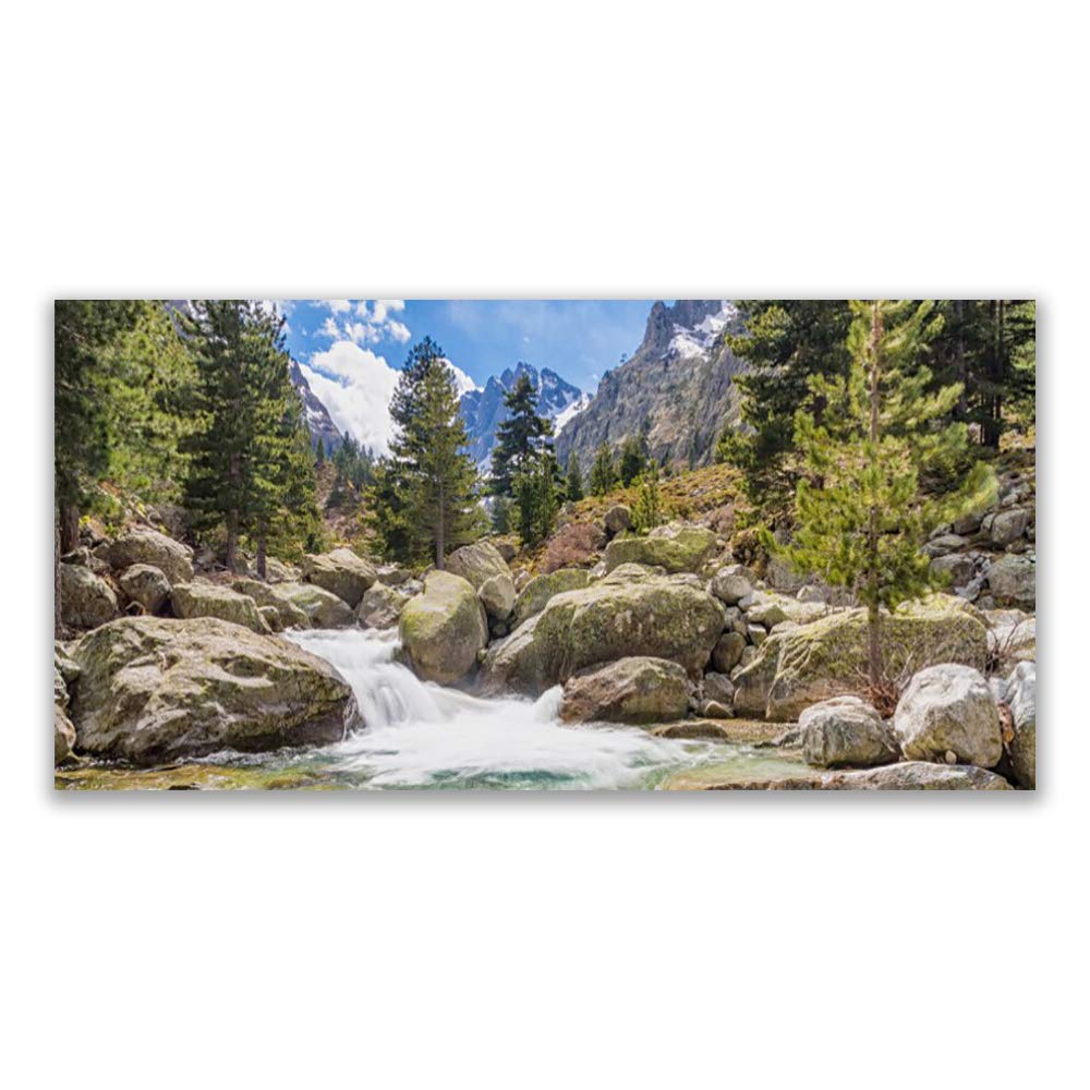 Tableau sur Toile 140x70cm Montagne et Lac | Décoration Murale Nature Tulup