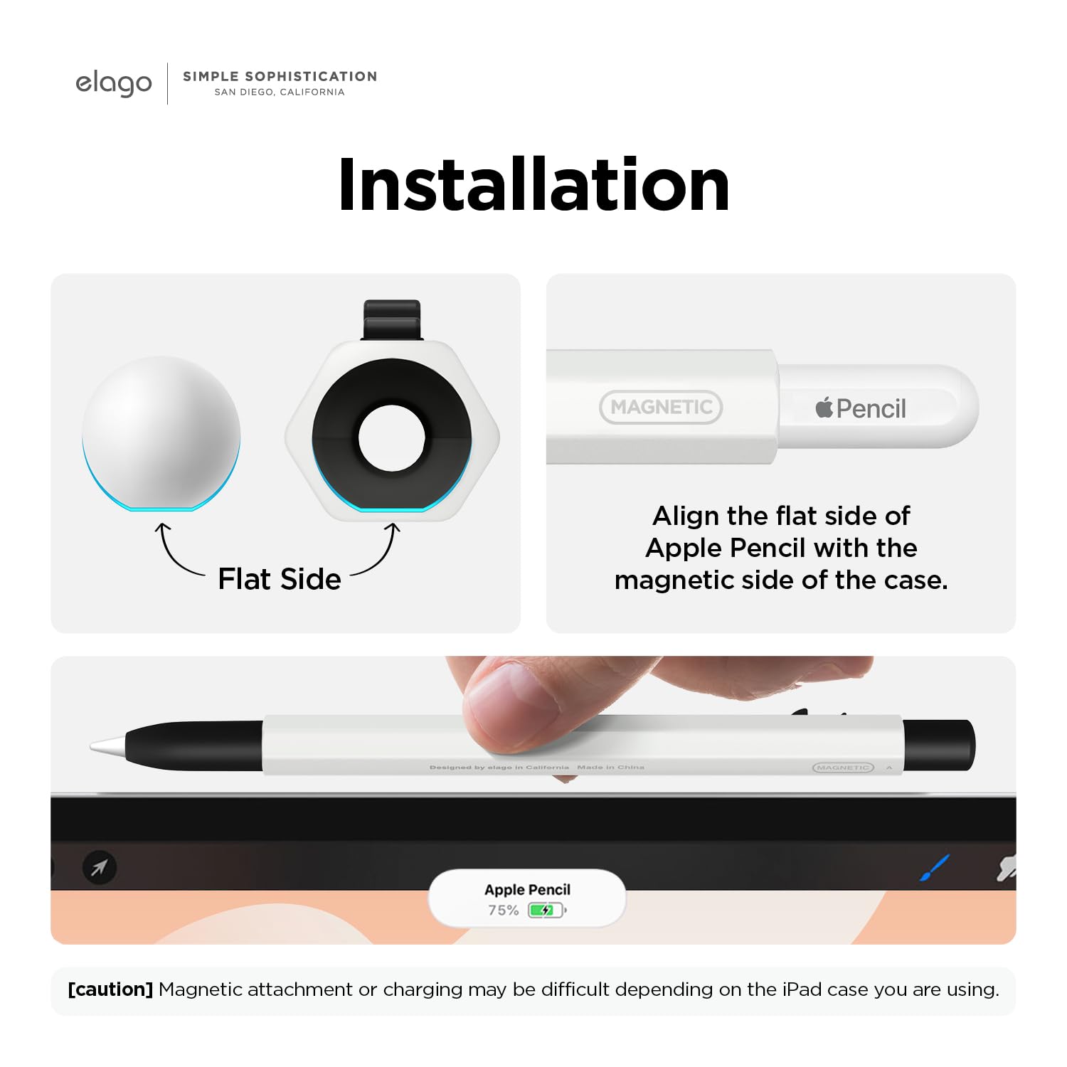 Amazon | 【elago】 Apple Pencil 第2世代 対応 ケース MONAMI