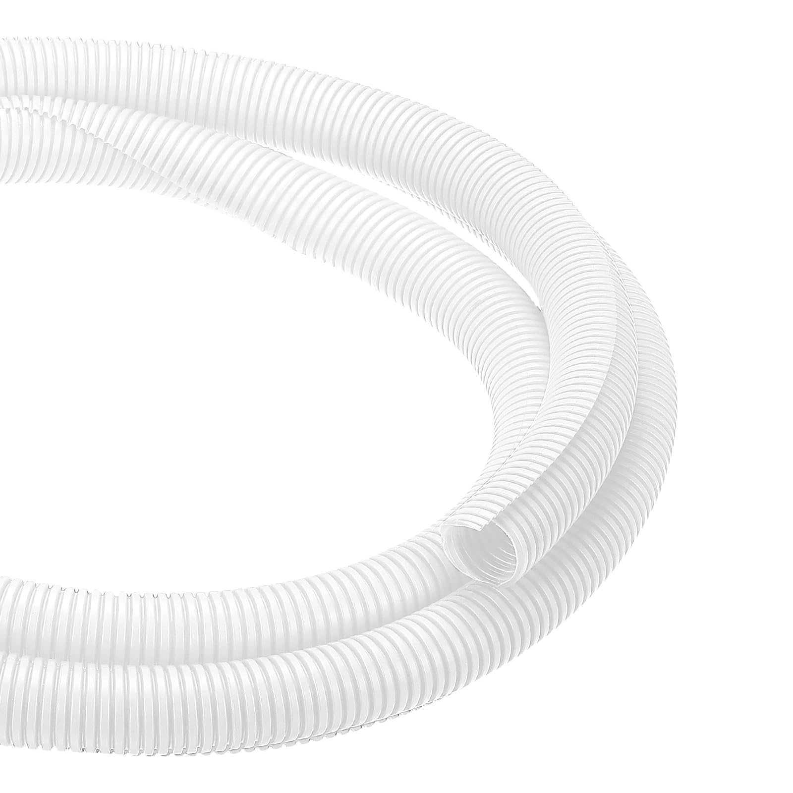 DMiotech 10ft Wire Loom Split Tubing 1 1/4 Inch, Cord Protectors from Pet Flexible Conduit Cable Management for Office Home Garden, White โ image 1