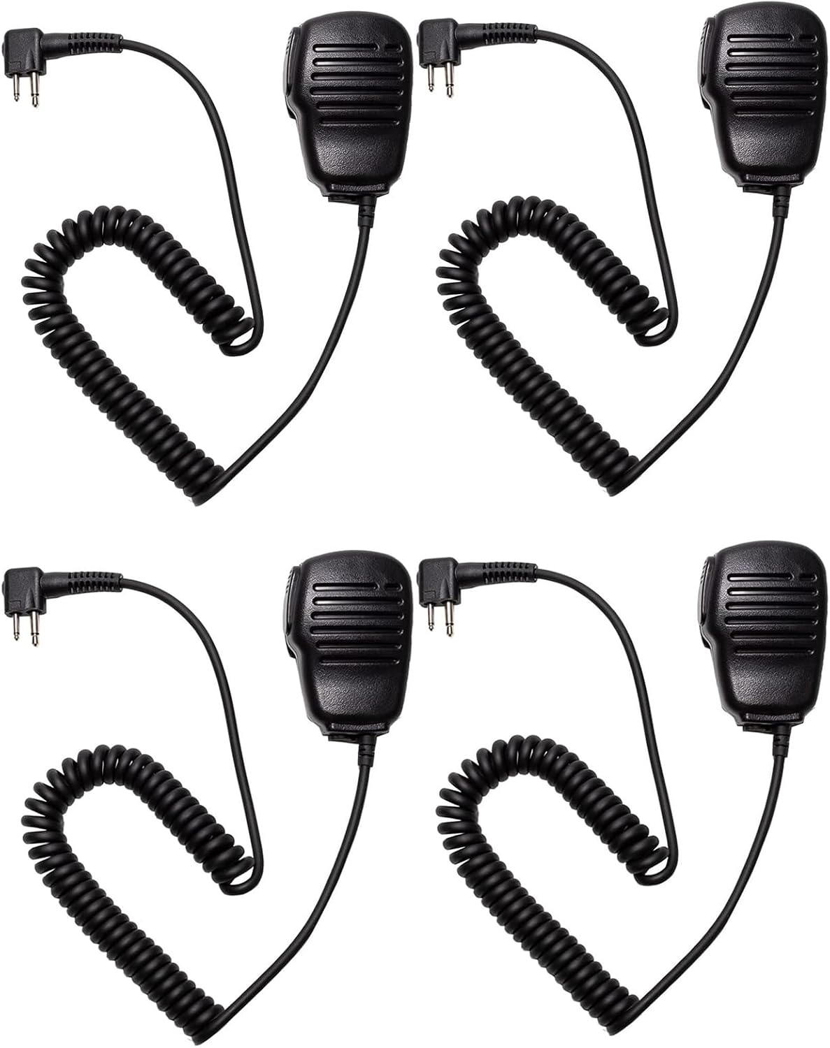 Speaker Mic Handheld Microphone Compatible with Motorola CP200 CP200D CP185 CLS1410 CLS1110 BPR40 DTR410 PR400 RMU2040 Walkie Talkie Two Way Radio 4Pack
